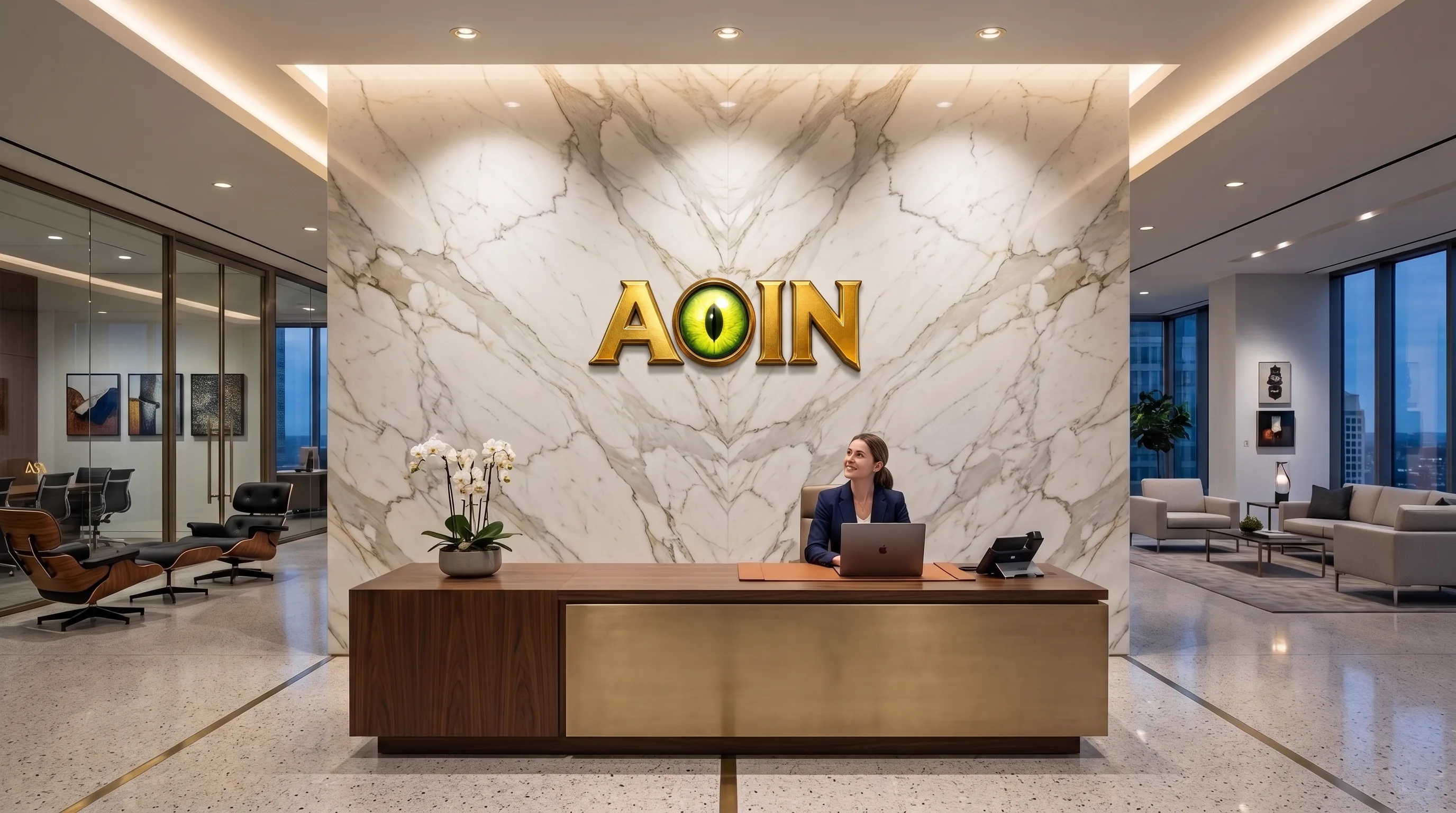 AOIN company reception area