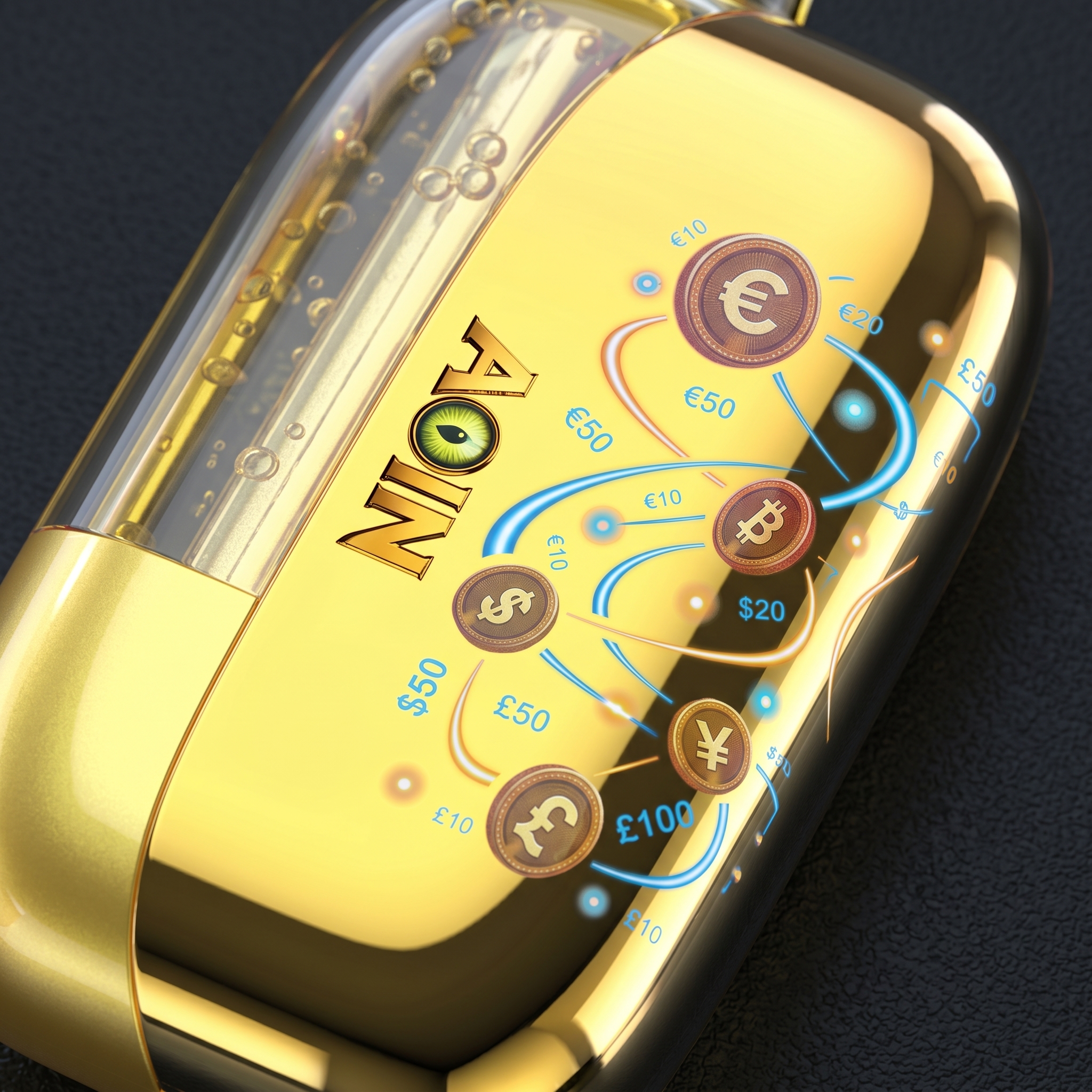 AOIN product smart screen and gold body detail